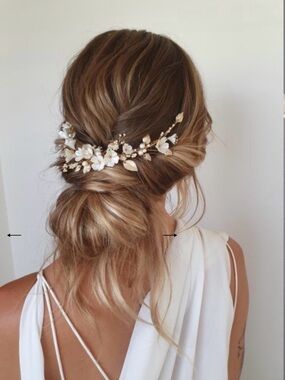 Delicate Floral Hair Vine: Wedding Bridal Hair Accessory (New) - Tania Maras